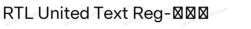 RTL United Text Reg字体转换